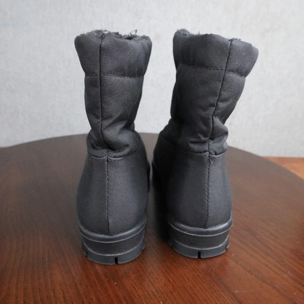 Toe Warmer Boots Women's‎ 7.5 M Black Waterproof Insulted Winter Snow Zip Front